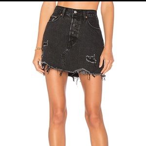 Deconstructed Skirt in Gimme Danger LEVI SKIRT